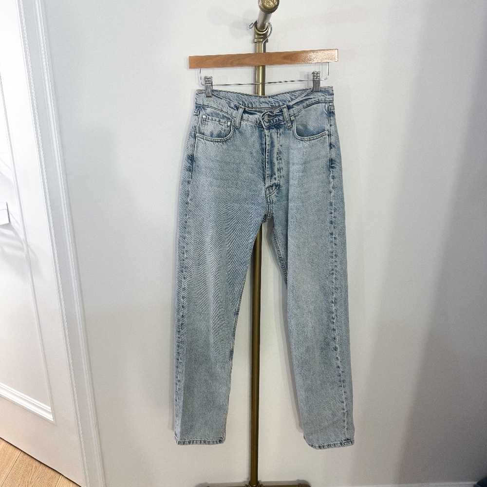 djerf avenue relaxed jeans washed blue 24